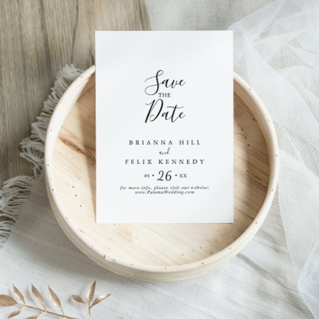 Save The Date Mariage minimaliste simple (Créateur téléchargé)