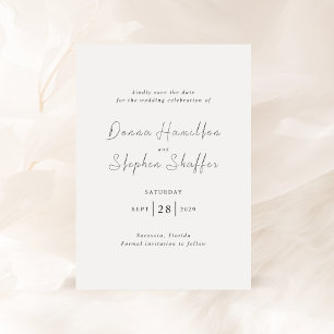 Save The Date Mariage moderne Donna