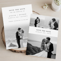 Mariage Moderne Élégant Classique avec Collage de