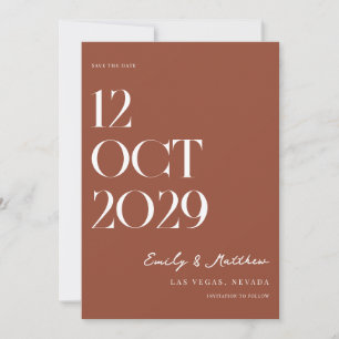 Save The Date Mariage moderne minimaliste chic