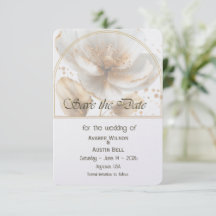 Mariage Moderne Minimaliste Or et Blanc