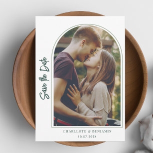Save The Date Mariage Moderne Photo Arch Faire Part Enregistrer