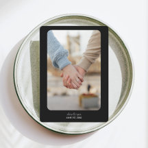 Mariage moderne | RÉSERVEZ LA DATE | Blanc sur noi