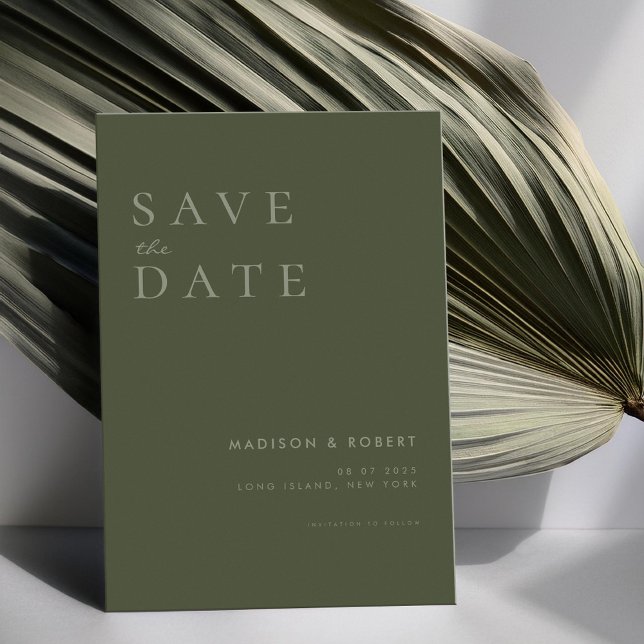 Save The Date Mariage moderne simple Enregistrer la date (Créateur téléchargé)