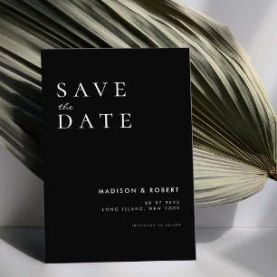 Save The Date Mariage moderne simple Enregistrer la date