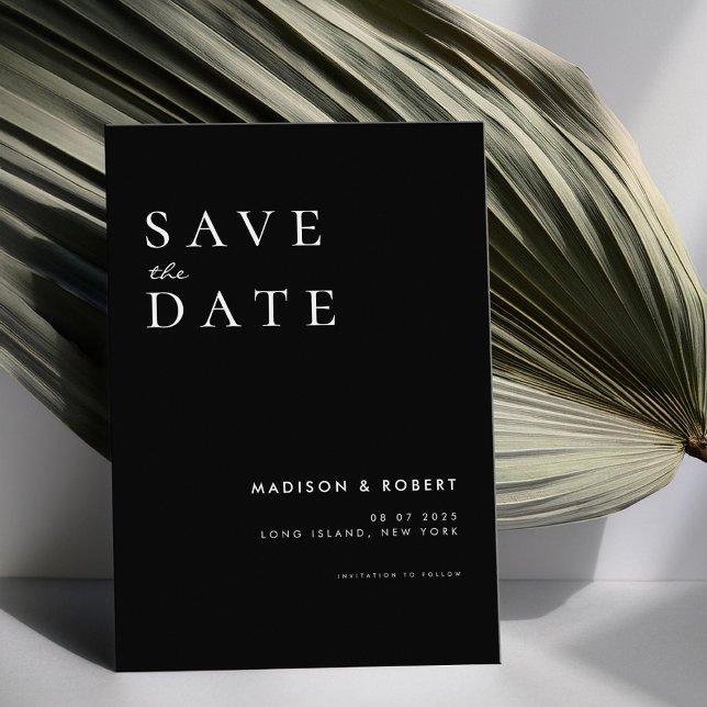 Save The Date Mariage moderne simple Enregistrer la date (Créateur téléchargé)
