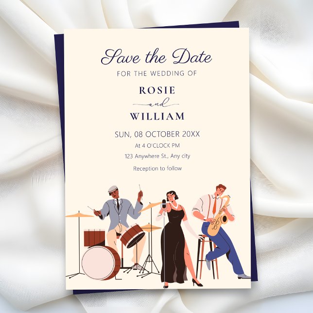 Save The Date Mariage musique jazz  (Créateur téléchargé)