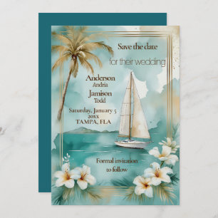 Save The Date Mariage nautique