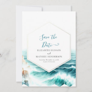 Save The Date Mariage nautique minimaliste élégant