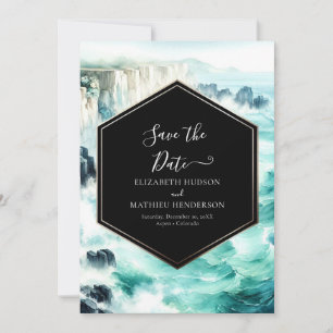 Save The Date Mariage nautique modifiable sur mesure