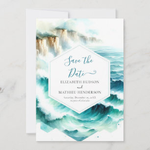 Save The Date Mariage nautique Whimsical bleu