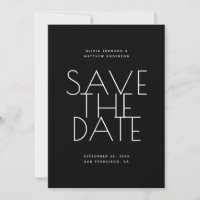 Mariage Noir | Photo & Code QR à Typographie Épuré