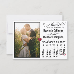Save The Date Mariage novembre 2023 Calendrier Photo personnalis