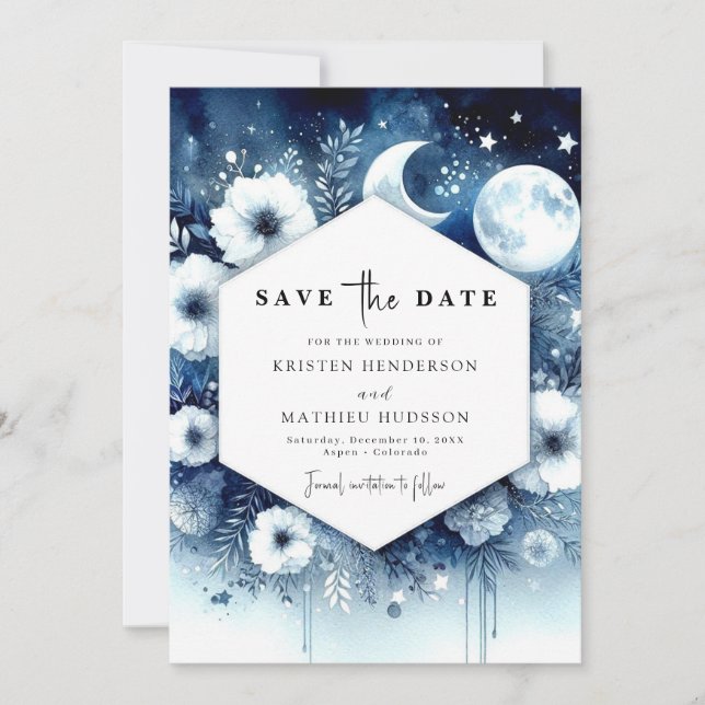 Save The Date Mariage numérique à affichage numérique (Devant)