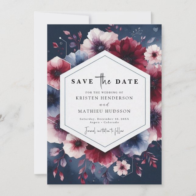 Save The Date Mariage officiel de Bourgogne (Devant)