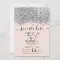 Mariage Pailleté Confettis Luxe Argent Rose