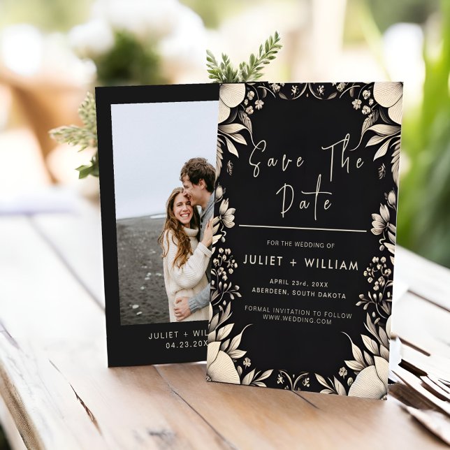 Save The Date Mariage papier en tissu satiné tactile en velours  (Créateur téléchargé)