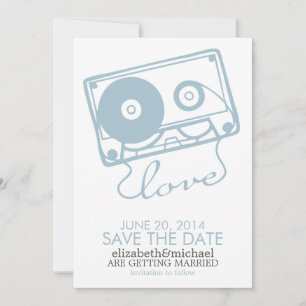 Save The Date Mariage parfait Mix Enregistrer la date {bleu clai