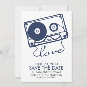 Save The Date Mariage parfait Mix Enregistrer la date {bleu mari