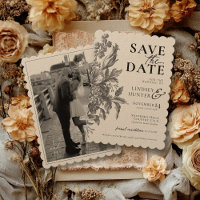 Mariage personnalisé avec photo vintage florale ru