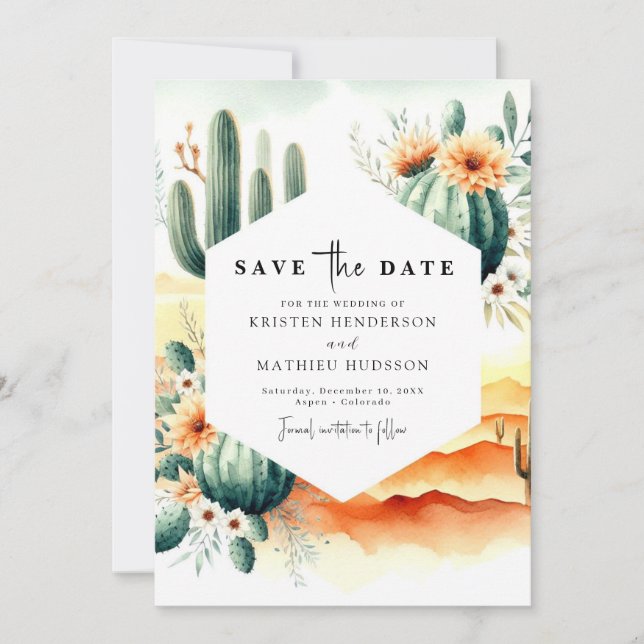 Save The Date Mariage personnalisé unique (Devant)
