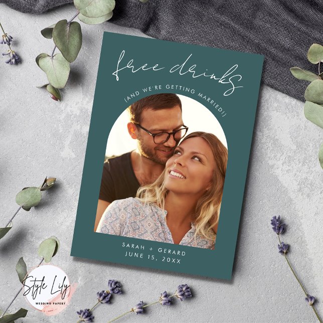 Save The Date Mariage photo Arch moderne (Créateur téléchargé)