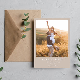 Save The Date Mariage photo Boho simple