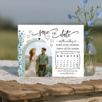 Mariage Photo & Calendrier Fleurs Sauvages Bohème 