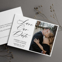 Mariage photo calligraphie simple et élégant