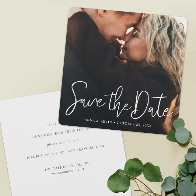 Save The Date Mariage photo complet personnalisé (Créateur téléchargé)