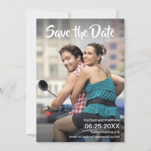 Save The Date Mariage photo complète Enregistrer la date