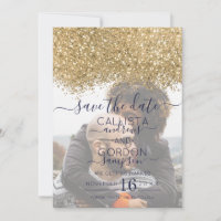 Mariage photo Confetti Parties scintillant Gold de