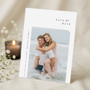 Save The Date Mariage Photo Contemporain Minimaliste Moderne