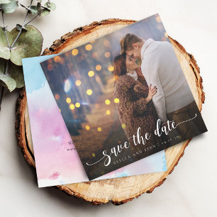 Save The Date Mariage photo de Calligraphie moderne