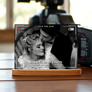 Save The Date Mariage photo de caméra vidéo