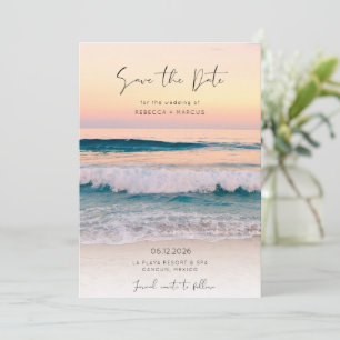 Save The Date Mariage photo de destination de plage