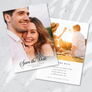 Save The Date Mariage photo de script de calligraphie