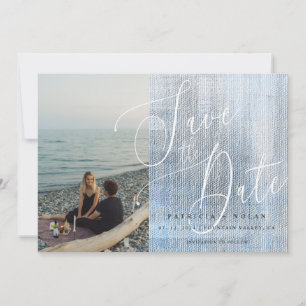 Save The Date Mariage photo de script moderne