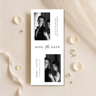 Save The Date Mariage Photo de signet de typographie minimaliste