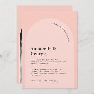 Save The Date Mariage photo de typographie graphique moderne