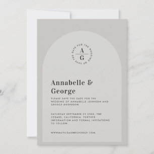 Save The Date Mariage photo de typographie graphique moderne