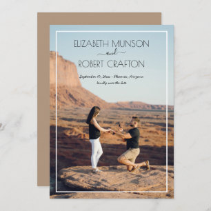 Save The Date Mariage photo décontracté Enregistrer la date