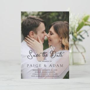 Save The Date Mariage Photo Éditorial Moderne