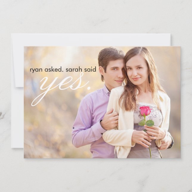 Save The Date Mariage Photo Grey Enregistrer la date (Devant)