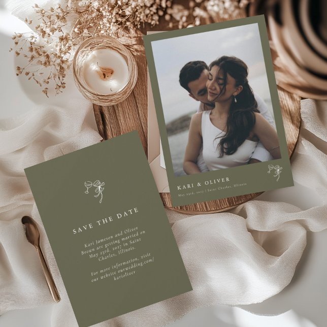 Save The Date Mariage photo HEIDI Olive (Créateur téléchargé)