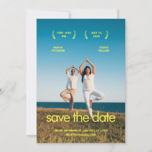 Save The Date Mariage photo minimaliste