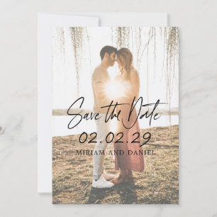 Save The Date Mariage photo minimaliste moderne