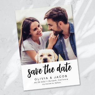 Save The Date Mariage Photo Minimaliste Moderne