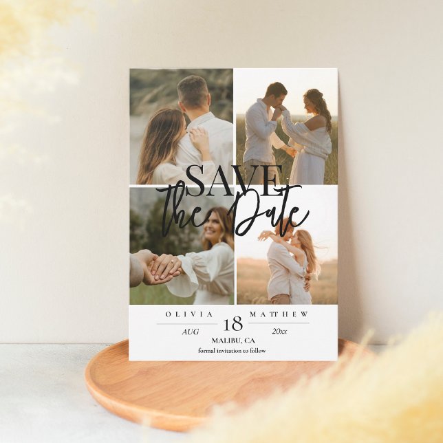 Save The Date Mariage photo moderne 5 Sauvez les dates (Créateur téléchargé)