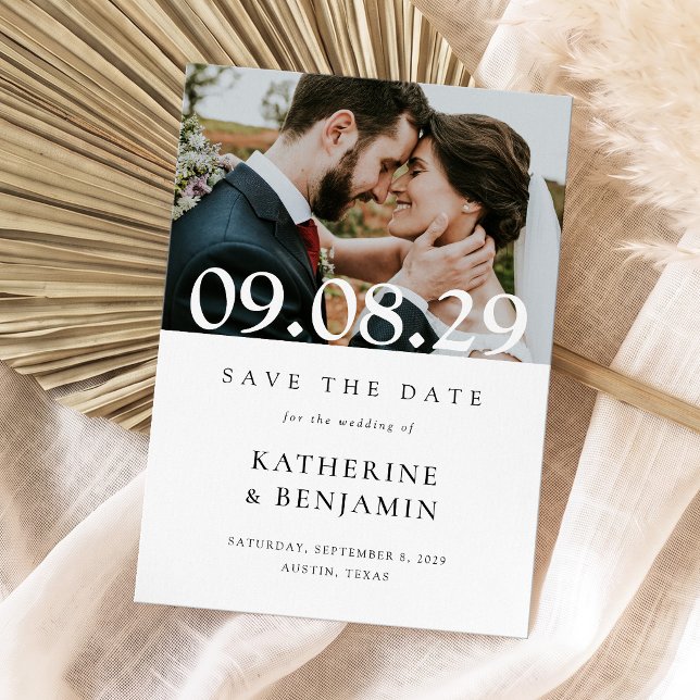 Save The Date Mariage photo moderne élégant (Créateur téléchargé)